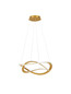 Preview: Nova Luce LED Pendelleuchte Celestia dimmbar 87W warmweiss 3000K Messinggold Aluminium Ø60cm 9030645