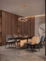 Preview: Nova Luce LED Pendelleuchte Celestia dimmbar 87W warmweiss 3000K Messinggold Aluminium Ø60cm 9030645
