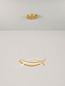 Preview: Nova Luce LED Pendelleuchte Celestia dimmbar 87W warmweiss 3000K Messinggold Aluminium Ø60cm 9030645