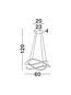 Preview: Nova Luce LED Pendelleuchte Celestia dimmbar 87W warmweiss 3000K Messinggold Aluminium Ø60cm 9030645
