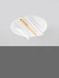 Preview: Nova Luce LED Deckenleuchte Copo dimmbar 20W warmweiss 3000K Messinggold Aluminium 55x45cm 9030646