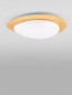 Preview: Nova Luce LED Deckenleuchte Nimbus dimmbar 29W warmweiss 3000K Holz Stahl Aluminium Ø57cm 9030647