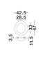 Preview: Nova Luce LED Deckenleuchte Nimbus dimmbar 21W warmweiss 3000K Holz Stahl Aluminium Ø47cm 9030648
