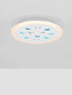 Preview: Nova Luce LED Deckenleuchte Astro dimmbar 19W warmweiss 3000K Weiß Aluminium Ø30cm 9030649