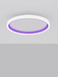 Preview: Nova Luce LED Deckenleuchte Chet dimmbar 49W CCT warm-/neutralweiss 2700-5000K Weiß Aluminium Ø58cm 9030652