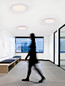 Preview: Nova Luce LED Deckenleuchte Chet dimmbar 30W CCT warm-/neutralweiss 2700-5000K Weiß Aluminium Ø39cm 9030653
