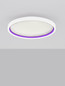 Preview: Nova Luce LED Deckenleuchte Chet dimmbar 30W CCT warm-/neutralweiss 2700-5000K Weiß Aluminium Ø39cm 9030653