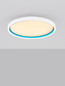 Preview: Nova Luce LED Deckenleuchte Chet dimmbar 30W CCT warm-/neutralweiss 2700-5000K Weiß Aluminium Ø39cm 9030653
