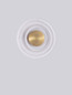 Preview: Nova Luce LED Wandleuchte Onrid 5W warmweiss 3000K Gold Aluminium Ø18cm 9030654