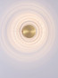 Preview: Nova Luce LED Wandleuchte Onrid 5W warmweiss 3000K Gold Aluminium Ø18cm 9030654