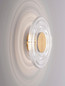 Preview: Nova Luce LED Wandleuchte Onrid 5W warmweiss 3000K Gold Aluminium Ø18cm 9030654