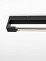 Preview: Nova Luce LED Wandleuchte Arga 12W warmweiss 3000K IP44 Schwarz Aluminium 45x10cm 9030703