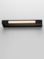 Preview: Nova Luce LED Wandleuchte Arga 12W warmweiss 3000K IP44 Schwarz Aluminium 45x10cm 9030703