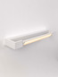 Preview: Nova Luce LED Wandleuchte Arga 12W warmweiss 3000K IP44 Weiß Aluminium 45x10cm 9030704