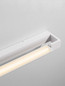 Preview: Nova Luce LED Wandleuchte Arga 17W warmweiss 3000K IP44 Weiß Aluminium 60x10cm 9030706