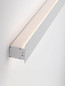 Preview: Nova Luce LED Außen-Wandleuchte Path 11W warmweiss 3000K IP65 salzwasserfest Weiß Aluminium 50x6cm 9030708