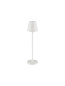 Preview: Nova Luce LED Akku-Tischleuchte Petit dimmbar 2W warmweiss 3000K IP54 salzwasserfest Weiß Aluminium Ø7cm 9030711