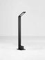 Preview: Nova Luce LED Wegeleuchte Vel 7W warmweiss 3000K IP65 salzwasserfest Schwarz Aluminium 60cm 9030723