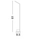 Preview: Nova Luce LED Wegeleuchte Vel 7W warmweiss 3000K IP65 salzwasserfest Schwarz Aluminium 60cm 9030723