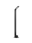 Preview: Nova Luce LED Wegeleuchte Vel 7W warmweiss 3000K IP65 salzwasserfest Schwarz Aluminium 80cm 9030724