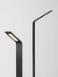 Preview: Nova Luce LED Wegeleuchte Vel 7W warmweiss 3000K IP65 salzwasserfest Schwarz Aluminium 80cm 9030724