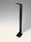 Preview: Nova Luce LED Wegeleuchte Vel 7W warmweiss 3000K IP65 salzwasserfest Schwarz Aluminium 80cm 9030724