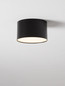 Preview: Nova Luce LED Deckenleuchte Luldo 10W warmweiss 3000K Schwarz Aluminium Ø11cm 9030726