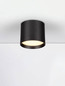 Preview: Nova Luce LED Deckenleuchte Ziare 10W warmweiss 3000K Schwarz Aluminium Ø10cm 9030730