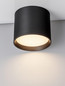 Preview: Nova Luce LED Deckenleuchte Ziare 10W warmweiss 3000K Schwarz Aluminium Ø10cm 9030730