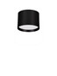 Preview: Nova Luce LED Deckenleuchte Ziare 17W warmweiss 3000K Schwarz Aluminium Ø12cm 9030732