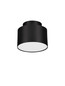 Preview: Nova Luce LED Deckenleuchte Ozen 16W warmweiss 3000K Schwarz Aluminium Ø11cm 9030734
