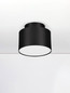 Preview: Nova Luce LED Deckenleuchte Ozen 16W warmweiss 3000K Schwarz Aluminium Ø11cm 9030734