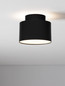 Preview: Nova Luce LED Deckenleuchte Ozen 16W warmweiss 3000K Schwarz Aluminium Ø11cm 9030734