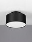 Preview: Nova Luce LED Deckenleuchte Ozen 24W warmweiss 3000K Schwarz Aluminium Ø14cm 9030736