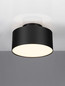 Preview: Nova Luce LED Deckenleuchte Ozen 24W warmweiss 3000K Schwarz Aluminium Ø14cm 9030736