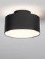 Preview: Nova Luce LED Deckenleuchte Ozen 24W warmweiss 3000K Schwarz Aluminium Ø14cm 9030736