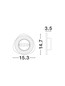 Preview: Nova Luce LED Wandleuchte Atena 6W warmweiss 3000K Weiß Aluminium 15x15cm 9030737