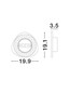 Preview: Nova Luce LED Wandleuchte Atena 8W warmweiss 3000K Weiß Aluminium 20x19cm 9030738
