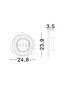 Preview: Nova Luce LED Wandleuchte Atena 12W warmweiss 3000K Weiß Aluminium 25x24cm 9030739