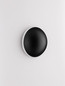 Preview: Nova Luce LED Wandleuchte Iona 3W warmweiss 3000K Schwarz Aluminium Ø12,5cm 9030741