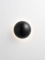 Preview: Nova Luce LED Wandleuchte Iona 3W warmweiss 3000K Schwarz Aluminium Ø12,5cm 9030741