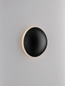 Preview: Nova Luce LED Wandleuchte Iona 3W warmweiss 3000K Schwarz Aluminium Ø12,5cm 9030741