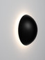 Preview: Nova Luce LED Wandleuchte Iona 3W warmweiss 3000K Schwarz Aluminium Ø12,5cm 9030741