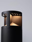 Preview: Nova Luce LED Wegeleuchte Soul 24W warmweiss 3000K IP65 Schwarz Aluminium 73cm 9030745