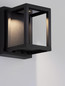 Preview: Nova Luce LED Außen-Wandleuchte Prive 9W warmweiss 3000K IP65 Schwarz Aluminium 13x12cm 9030751
