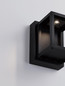 Preview: Nova Luce LED Außen-Wandleuchte Prive 9W warmweiss 3000K IP65 Schwarz Aluminium 13x12cm 9030751