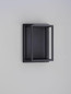 Preview: Nova Luce LED Außen-Wandleuchte Prive 17W warmweiss 3000K IP65 Schwarz Aluminium 25x17cm 9030753