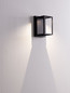 Preview: Nova Luce LED Außen-Wandleuchte Prive 17W warmweiss 3000K IP65 Schwarz Aluminium 25x17cm 9030753