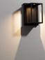 Preview: Nova Luce LED Außen-Wandleuchte Prive 17W warmweiss 3000K IP65 Schwarz Aluminium 25x17cm 9030753