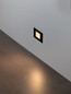 Preview: Nova Luce LED Wandeinbauleuchte Rudy 3W warmweiss 3000K IP65 Schwarz Aluminium 12x8cm 9030758